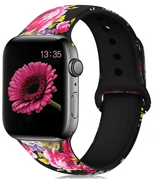 Apple Watch-bandje met bloemen