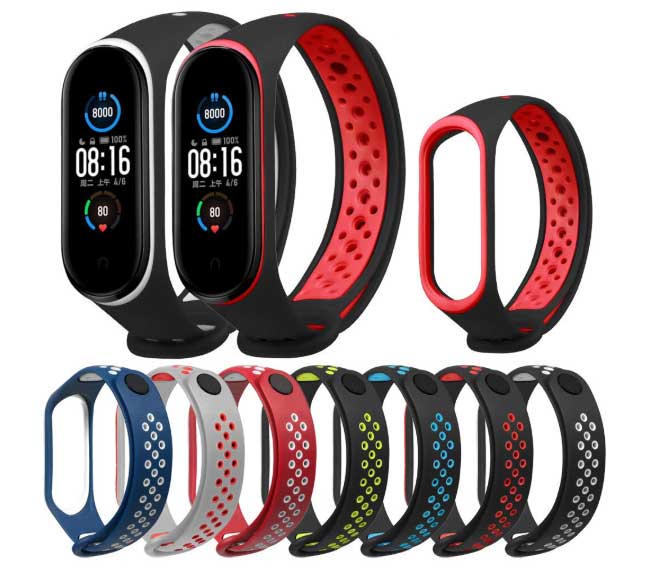 Bakeey-tweekleurige bandjes voor mi Band 5