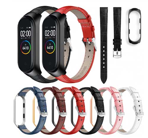 Leren band voor Xiaomi Mi Band 4