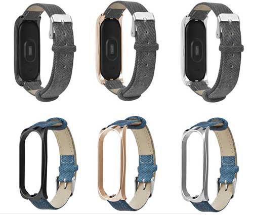 lederen band voor mi band 4 "