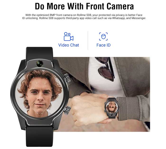 camera voor Rollme S08 smartwatch