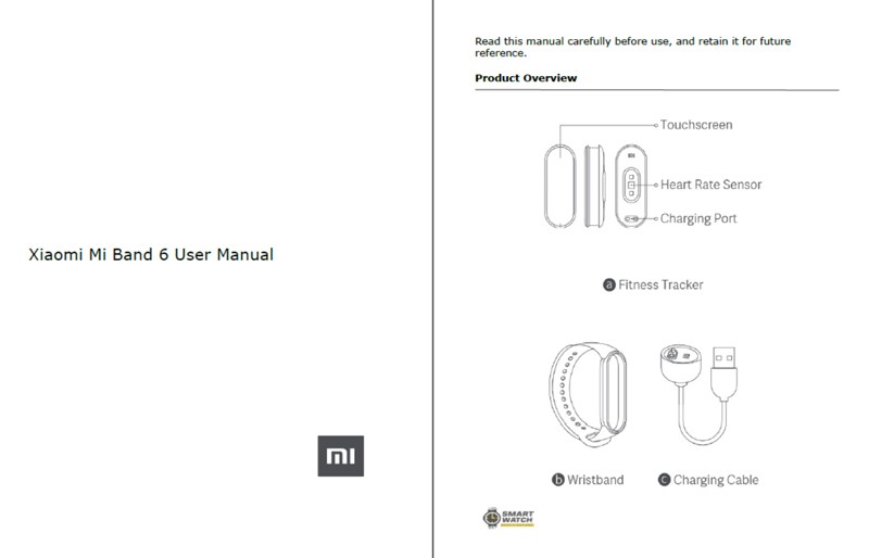 [PDF] Xiaomi Mi Band 6 gebruikershandleiding downloaden (Engelse taal)