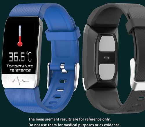 Bakeey T1 Smartband – Functies Thermometer en ECG-sensor