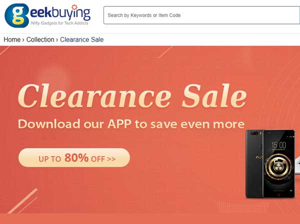 Uitverkoop op Geekbuying.com omvat Wearables