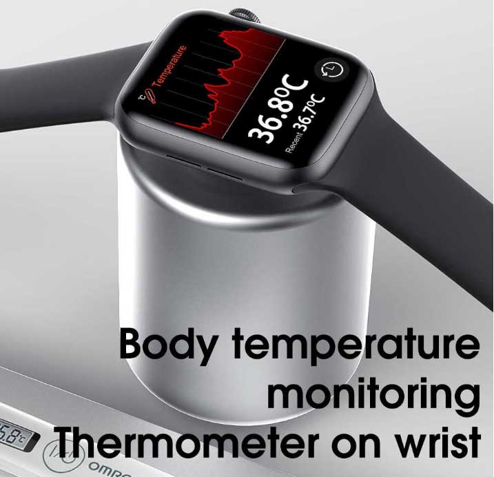 Thermometer-voor-IWO-W46-Smartwatch