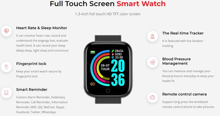 Kaizen-Smart-Watch-functies