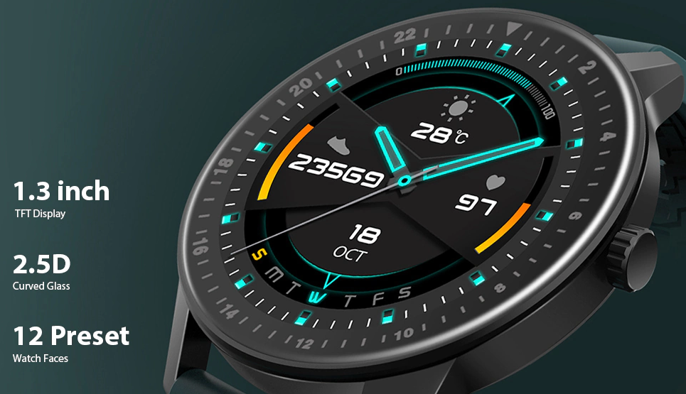 weergave van Kospet Magic 2 smartwatch