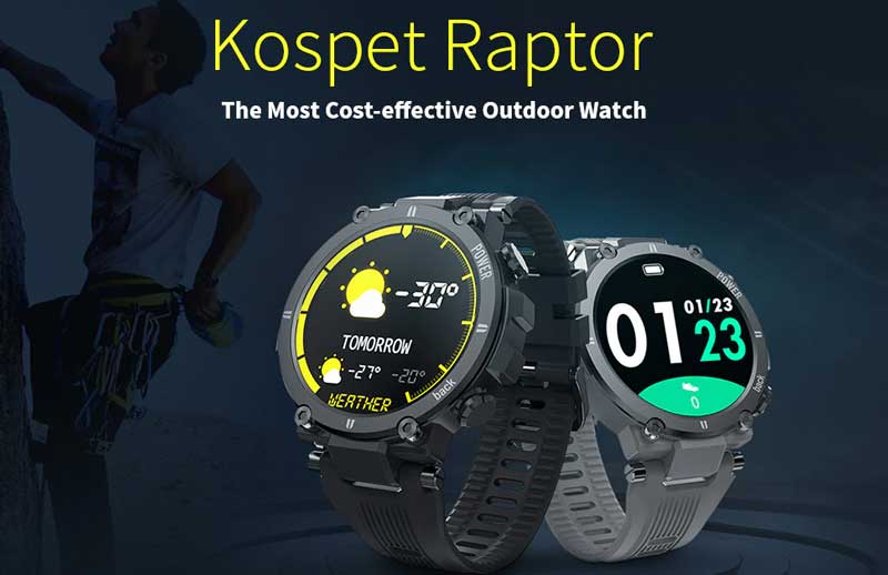 Kospet Raptor Outdoor Smartwatch – Overzicht van functies