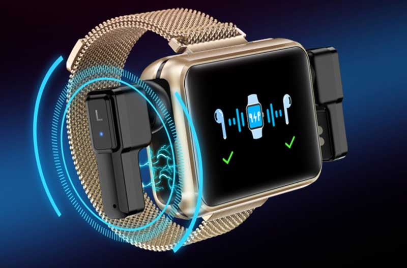 LEMFO T91 + TWS-hoofdtelefoon -Smartwatch met een geweldige innovatie