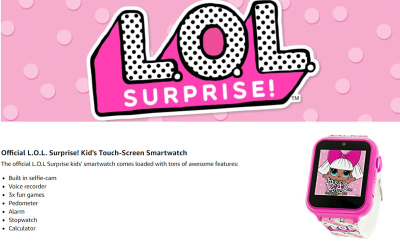 LOL Surprise Smartwatch – Overzicht van functies
