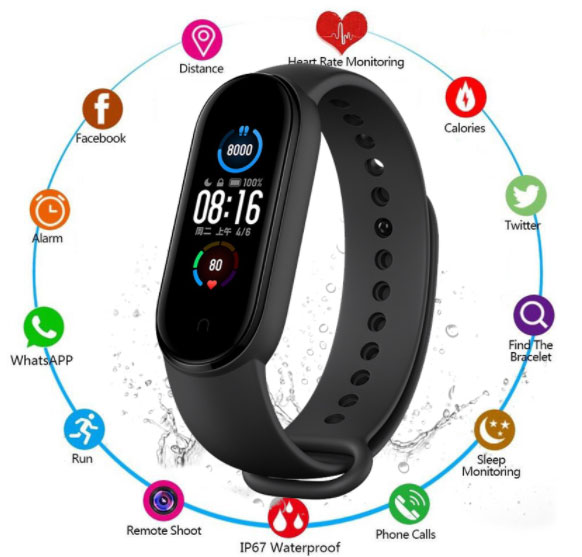 M5-Smartband-functies