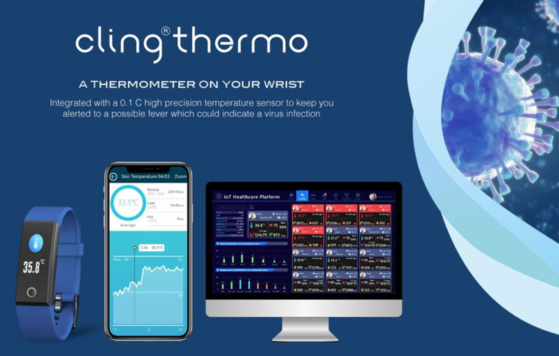 MedTech Smartwatch – Cling Thermo met temperatuurdetectie