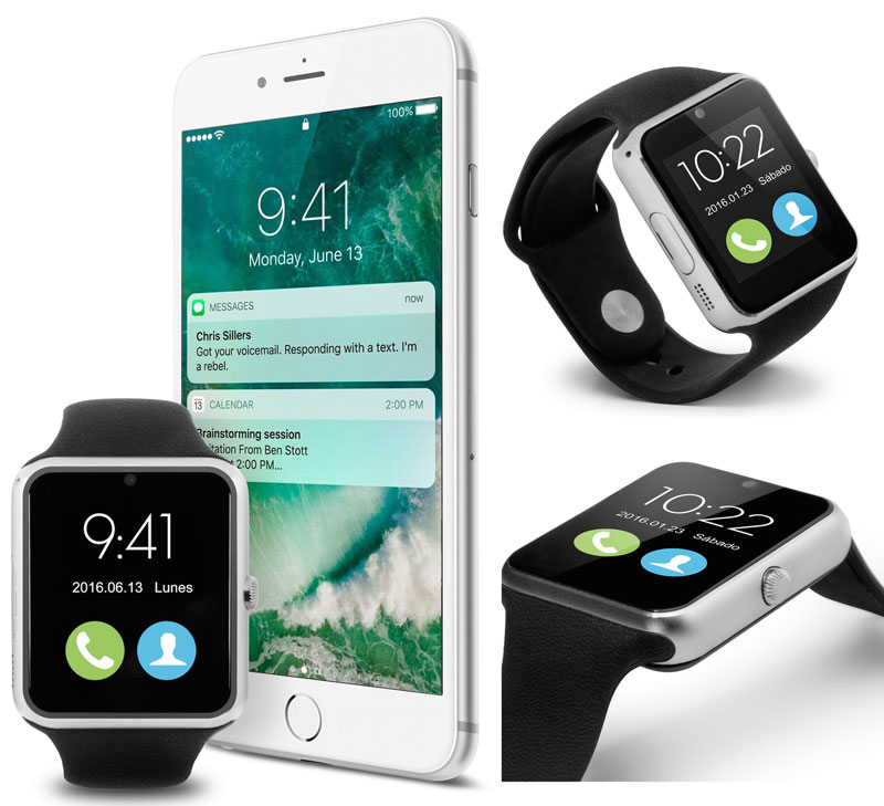 Nueboo Smartwatch 4EVER eenvoudig, met oproepfunctie