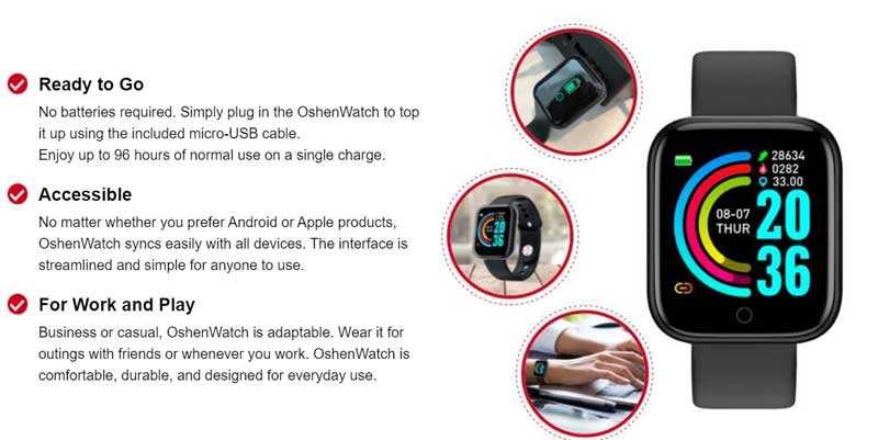 OshenWatch Smartwatch – Overzicht van functies – Scam of legitiem? (update 2021)