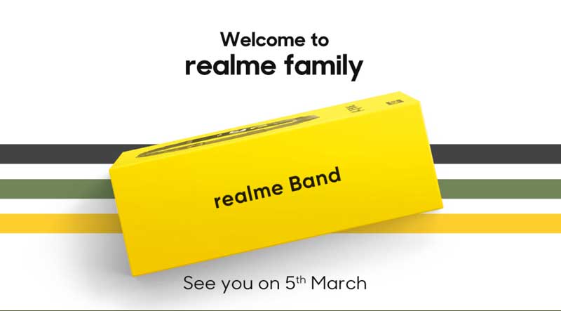 RealMe Smartband – Officiële onthulling op 5 maart 2021