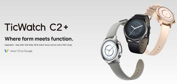 Ticwatch C2+ Smartwatch – Overzicht van functies