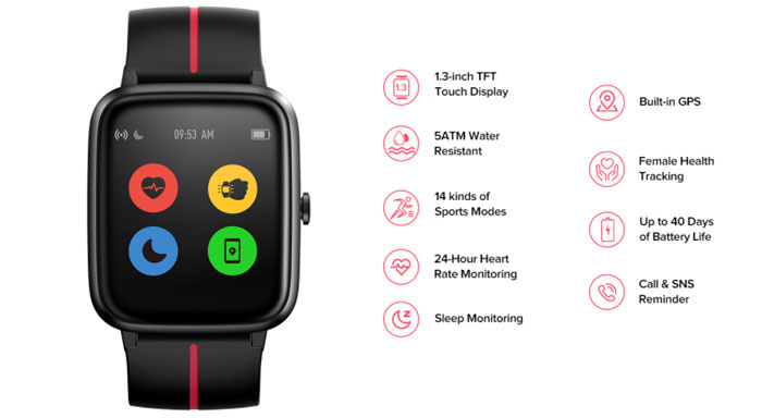 Ulefone Watch - Overzicht van functies