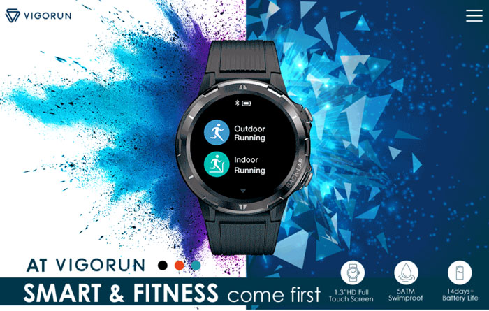 VigoRun Smart Watch Model ID216 - Een draagbare fitnessfocus