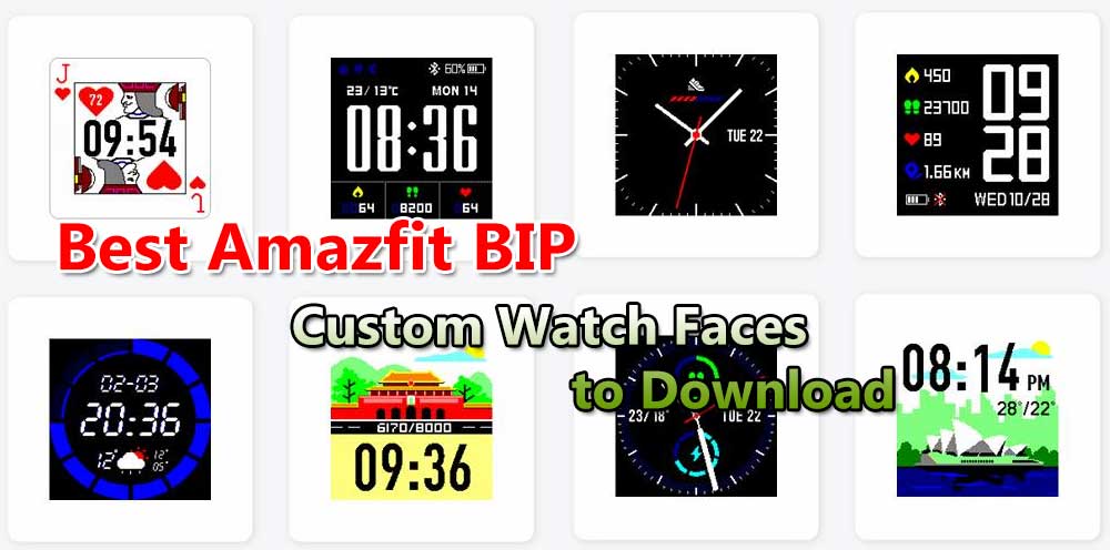 Beste Amazfit BIP aangepaste wijzerplaten om te downloaden