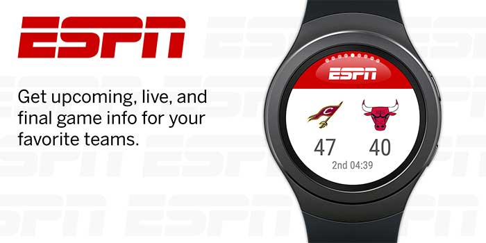 ESPN-app voor Galaxy Watch Active 2