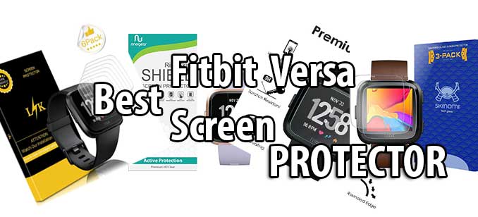 Beste Fitbit Versa-schermbeschermer - gehard glas en film