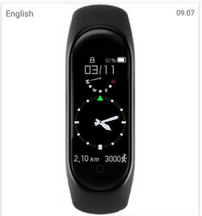 analoge wijzerplaat voor Mi Band 4
