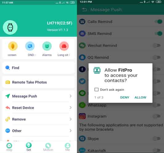 fitpro-app-melding-toestemming