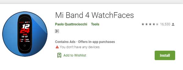 Mi Band 4 wijzerplaten door Paolo Quattrociocchi