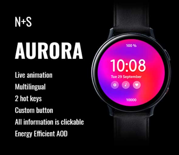 geanimeerde wijzerplaat voor Galaxy Watch