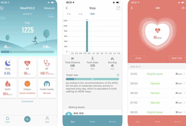 WearFit 2.0-app voor iOS