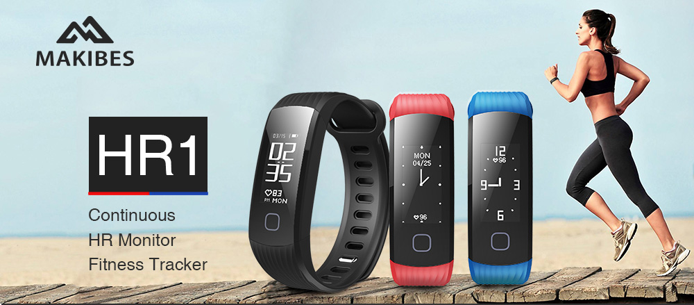 Makibes HR1 - Sport Smartband Deal [couponcode binnen]